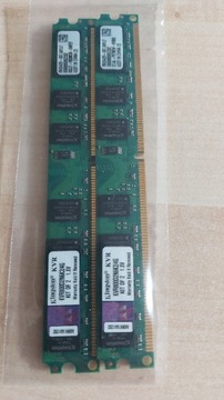 RAM Kingston DDR2, 2x2GB, 800MHz, KVR800D2N6K2/4G