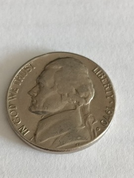 USA 5 cent 1970 D rok