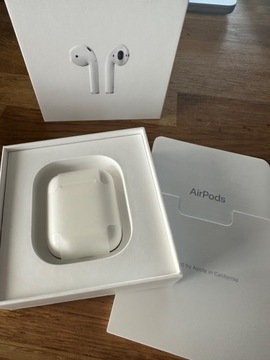 Słuchawki bezprzewodowe Apple AirPods 1 generacji, oryginalne