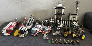 Zestaw LEGO City policja,straż,służby ratunkowe