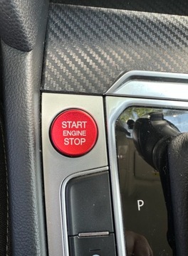 Czerwony znaczek na Guzik Start w VW Passat
