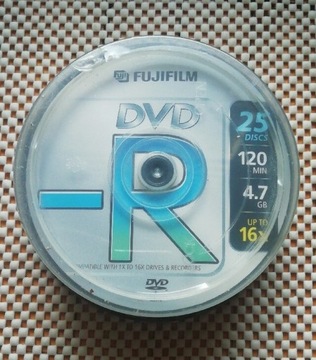 Plyta dvd - R 25 sztuk 4.7 GB box FujiFilm