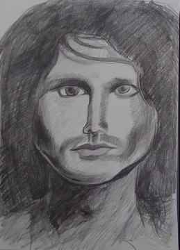 Jim Morrison rysunek A4