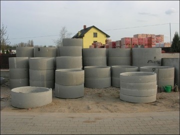 Kręgi betonowe różne średnice pokrywy włazy
