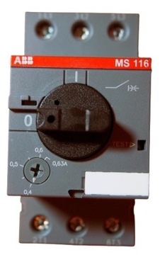 Wyłącznik silnikowy  MS 116 - 0,63