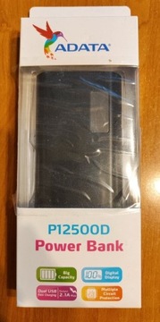 Powerbank ADATA 12500 mAh czarny