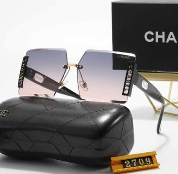 Okulary przeciwsloneczne Chanel z pudelkiem