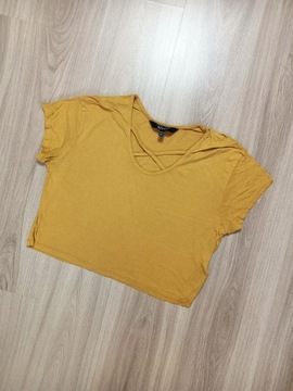 Top bluzka oversize musztardowa żółta New Look S