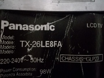 Stopa PANASONIC TX-26LE8FA 