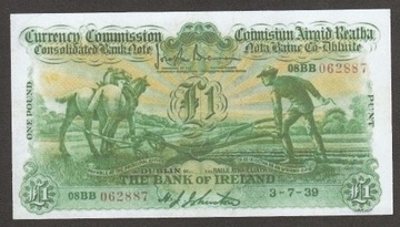 IRLANDIA 1 funt 1939 - KOPIA