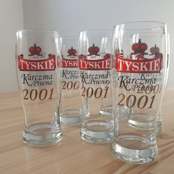 Tyskie Karczma Piwna 2001 pokale komplet 6 sztuk