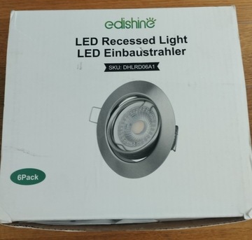 Lampy LED 6 SZTUK komplet  230V AC 