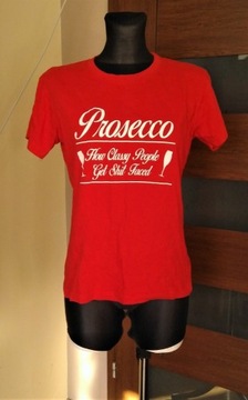 Czerwony T-Shirt SG L Prosecco edgy streatweer