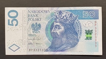Banknot 50 zł. 2017 r.  BP 3323333