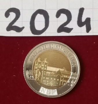 Moneta 5 zł Opactwo Benedyktynów w Tyńcu  2024 