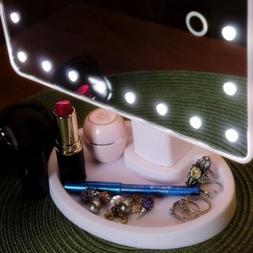Lusterko LED podświetlane do makijażu