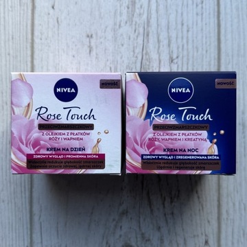 Przeciwzmarszczkowy krem NIVEA Rose Touch zestaw