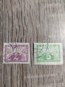 Ładne znaczki Czechosłowackie 1919