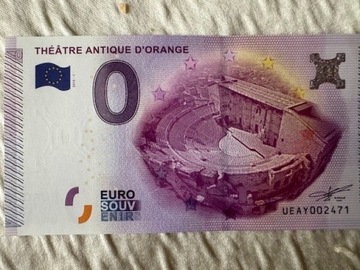 2015 THEATRE ANTIQUE D'ORANGE  banknot 0 euro