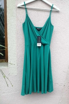 Sukienka zielona M 38 nowa welele lato okazja bal