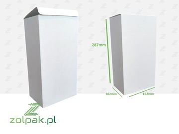 Pudełko fasonowe karton na prezent 25szt. białe 