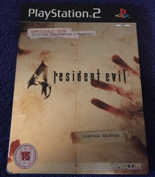 Resident Evil 4 PS2 Steelbook Stan kolekcjonerski