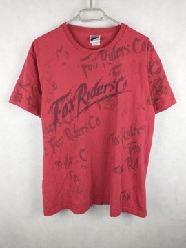 T-Shirt męski FOX racing roz. L czerwony fullprint