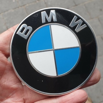 Logo BMW na zderzak, maskę 78mm oryginał