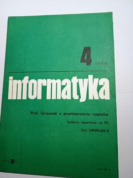 Czasopismo Informatyka 4/1988