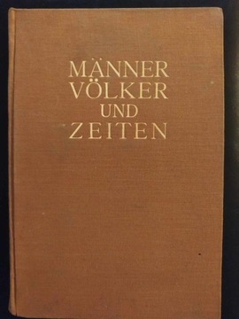 Albrecht Wirth Männer Völker und Zeiten 1926 rok