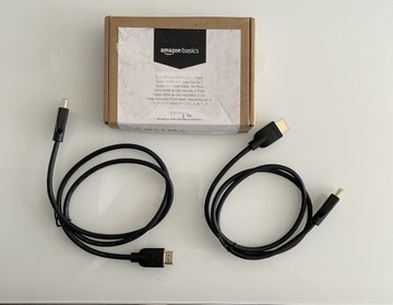 Kabel HDMI 0,9m Dwupak AmazonBasic