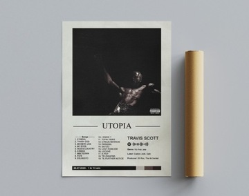 Plakat Travis Scott - Utopia | 30x40 cm