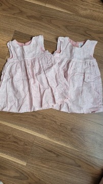 Sukienki dla bliźniaczek r. 74