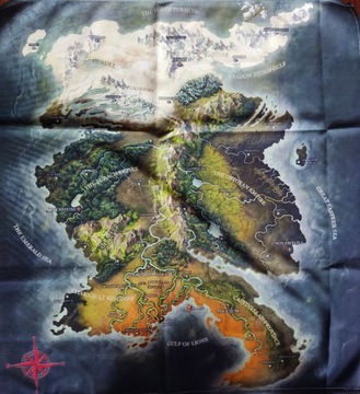 Grim Hollow RPG Fabric Map Of Etharis nowa