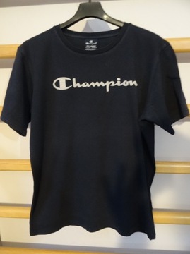 CHAMPION __ T-shirt__ granatowa z logo  r. 174/179