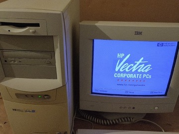 Retro komputer PC HP Vectra 600MHz Hawlett Packard
