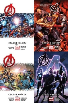 Avengers Czas się kończy - 4 tomy, folia