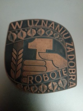 BYDGOSZCZ-Medal "WRZZ W UZNANIU ZA DOBRĄ ROBOTĘ"