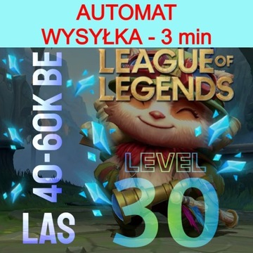 Konto League of Legends Smurf LoL LAS 40-60K BE