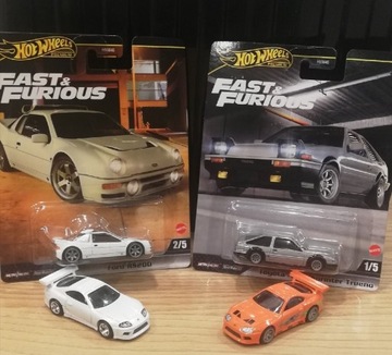 Hot Wheels Fast and Furious Toyota AE86 Ford RS200