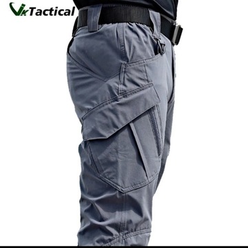 Spodnie taktyczne wodoodporne L szare