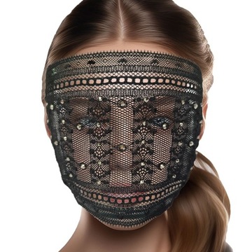 Maska koronkowa maskaradowa karnawałowa damska