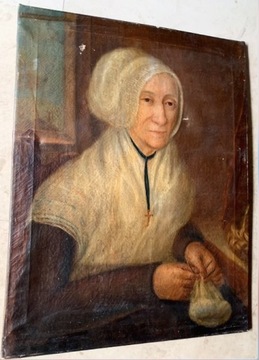 XVIII wieczny- portret kobiety