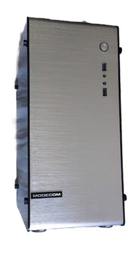 ModeCom Alfa M2 obudowa komputera - srebrna - Midi Tower
