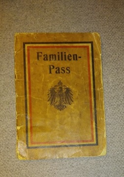 Familien-Pass 1917 rok Łódź 