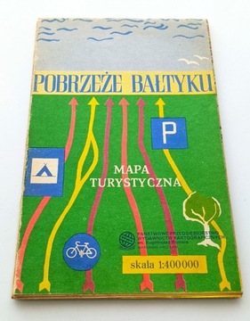 Pobrzeże Bałtyku Mapa Turystyczna 1987