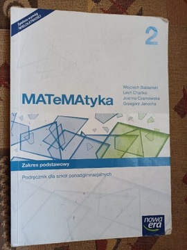 Matematyka 2 - zakres podstawowy, podręcznik 