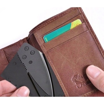 Składany nóż do portfela karta - na dzień ojca