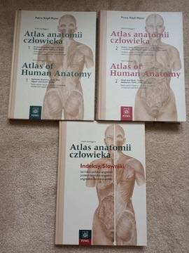 Atlas anatomii człowieka 1,2, indeksy