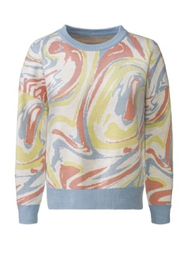 Sweter damski w pastelowych kolorach - nowy, r. L